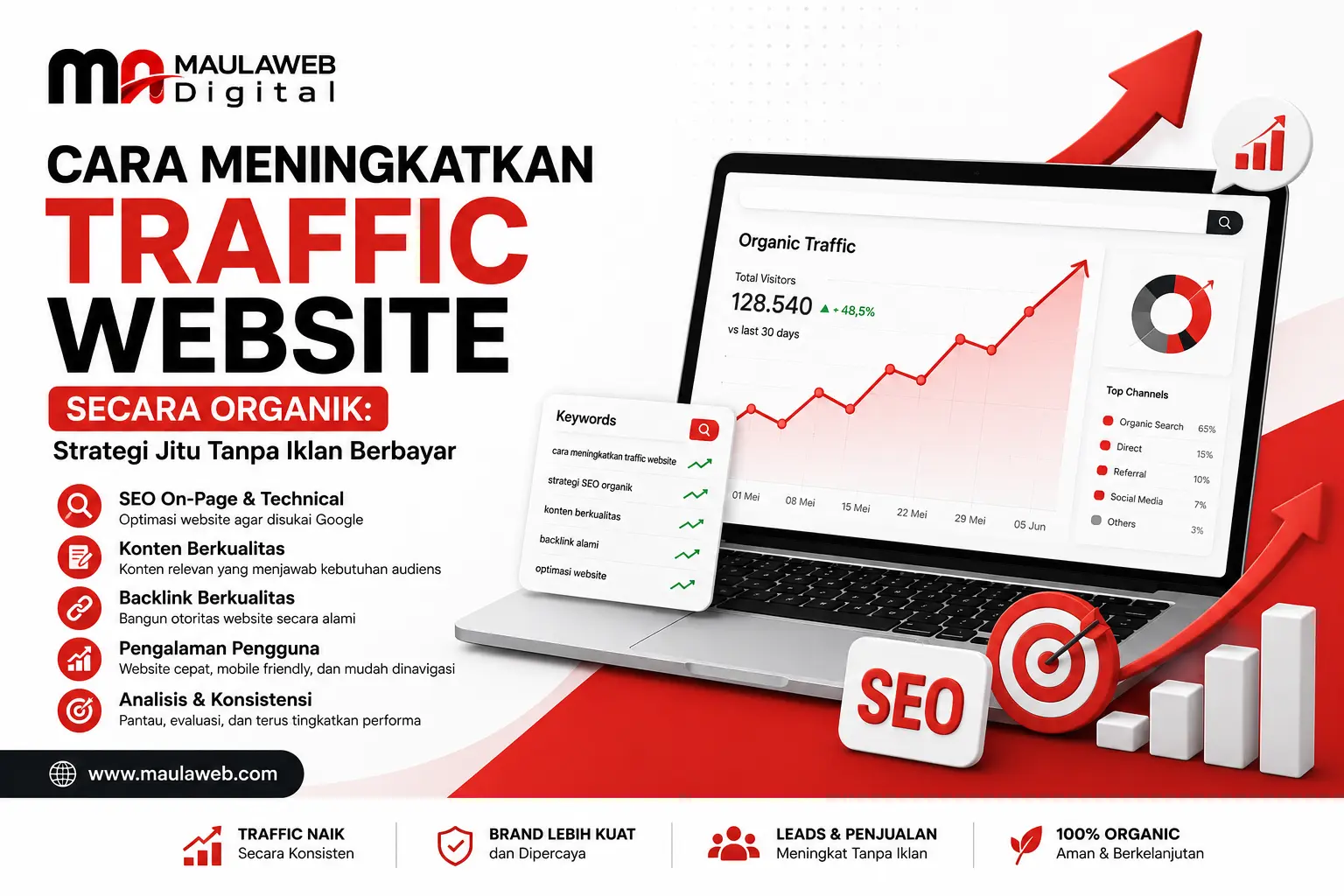 Cara Meningkatkan Traffic Website Secara Organik: Strategi Jitu Tanpa Iklan Berbayar
