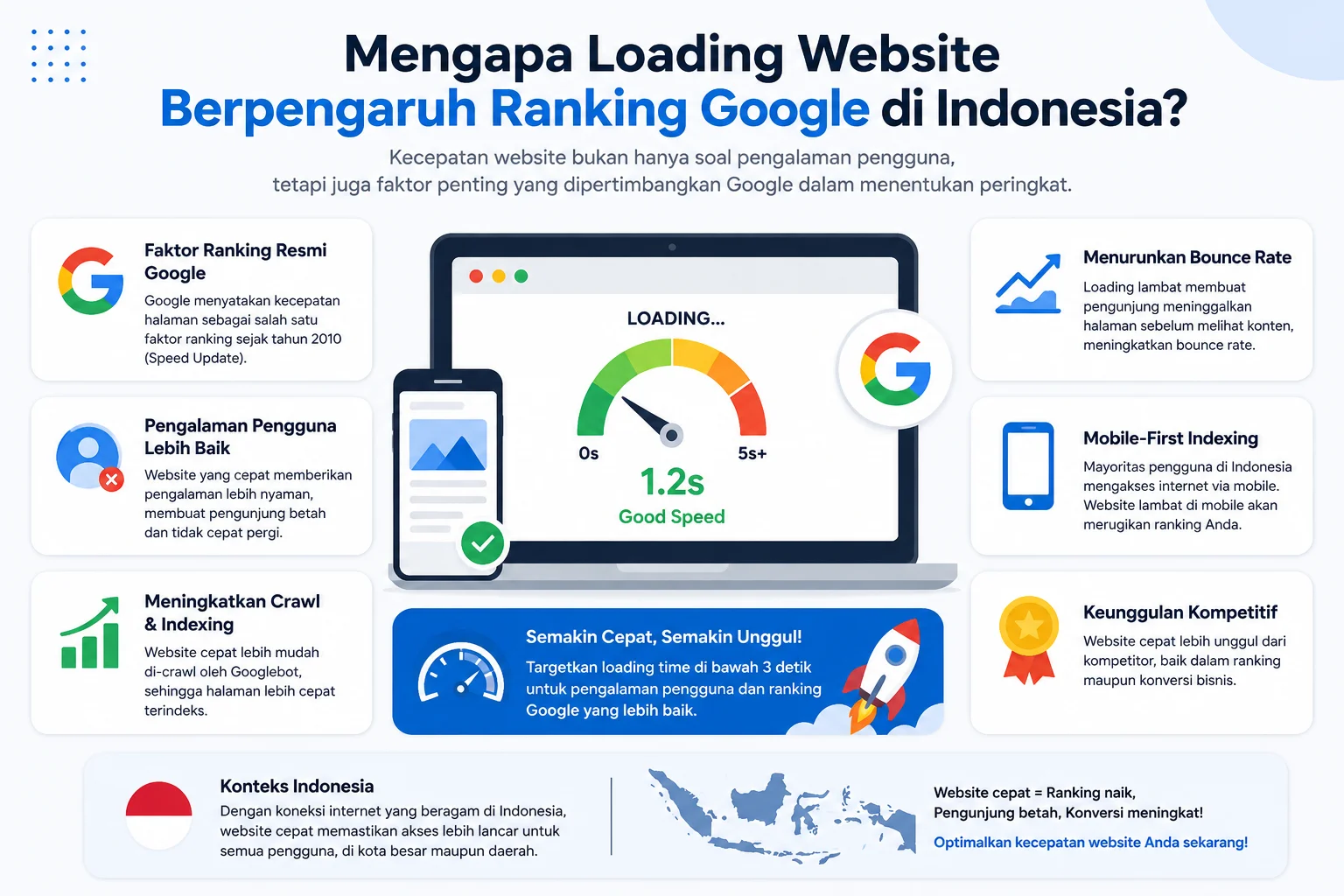 Mengapa Loading Website Berpengaruh Ranking Google di Indonesia?