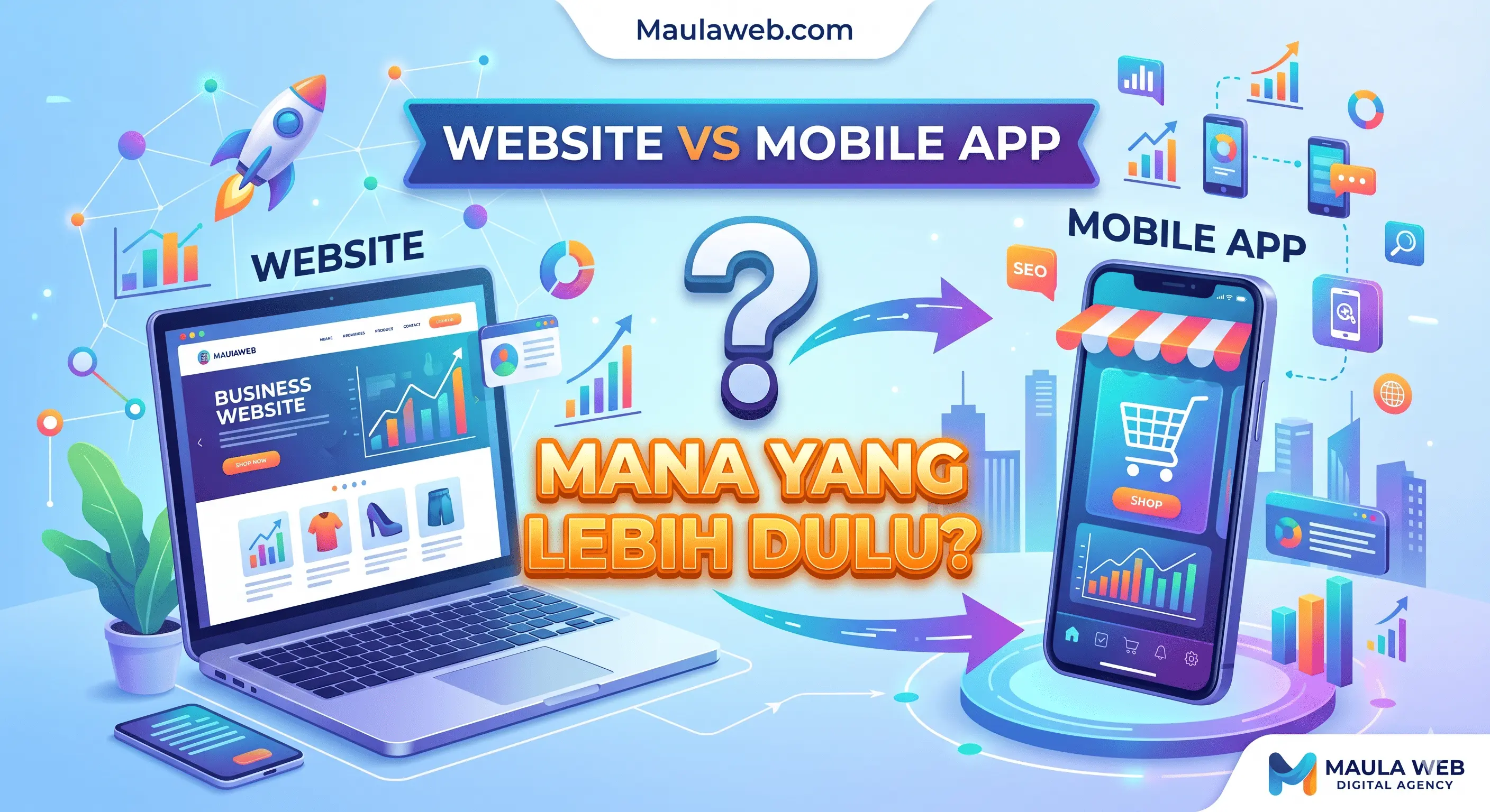 Website vs Mobile App: Mana yang Lebih Dulu Dibutuhkan Bisnis Anda?